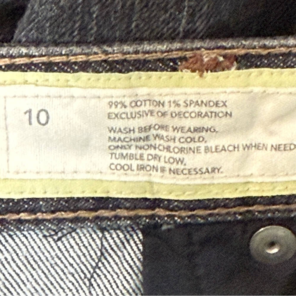 LOFT Curvy Boot Wide Leg Brown Black Dusty Denim Jeans Low Rise - Picture 14 of 14